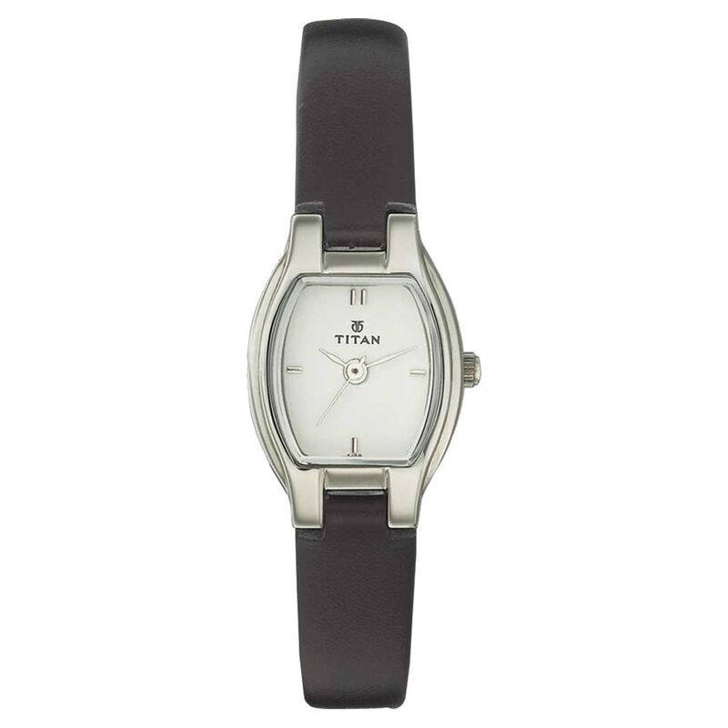 Titan Quartz Analog White Dial Watch for Women