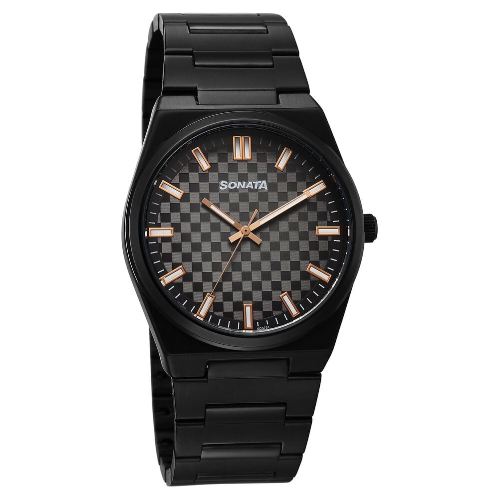 Sonata Festive Quartz Analog Multicoloured Dial Metal Strap Watch For Men-image-45