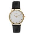 Titan Nebula Vintage 18k Gold Analog Diamond Studded Indices Leather Strap Watch for Men - image number 0