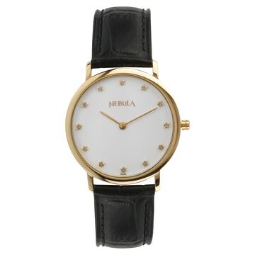 Titan Nebula Quartz Analog 18 Karat Solid Gold Watch for Men