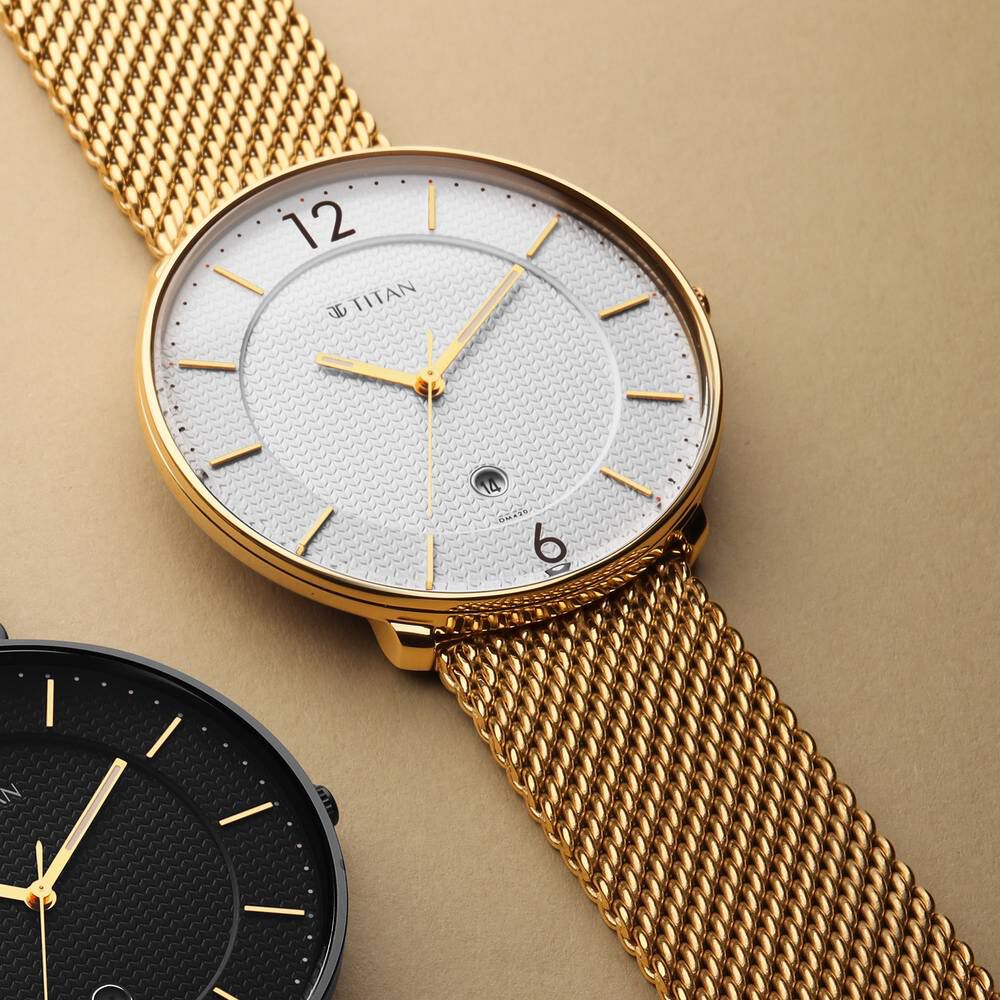 Titan watches on sale stainless steel strap