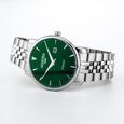 Roamer Classico Gents Quartz Analog with Date Green Dial Silver Stainless Steel Strap Watch For Men - image number 3