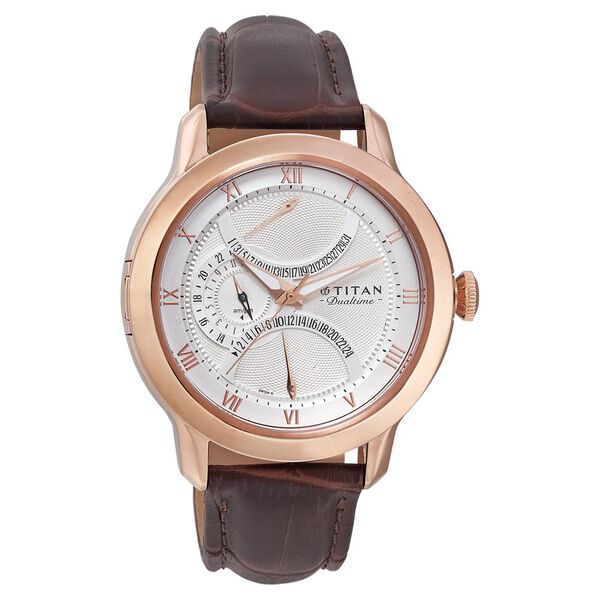 Titan Quartz Analog Silver Dial Watch for Men - image number 0