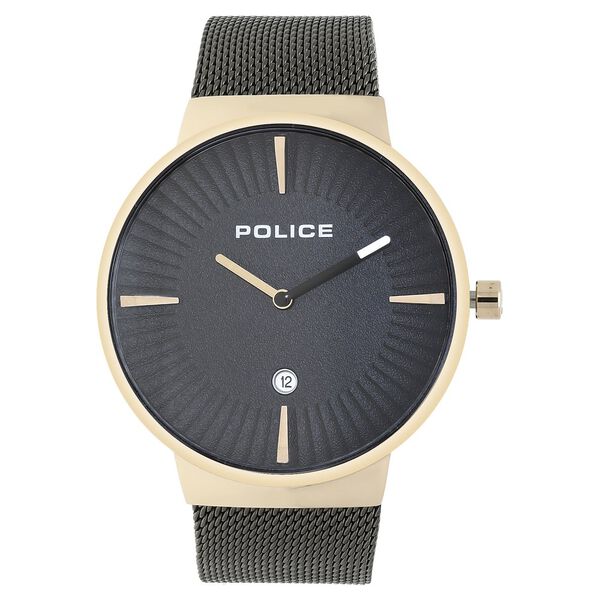 Police Quartz Analog Grey Dial Metal Strap Watch for Men - image number 0