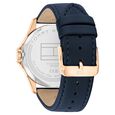 Tommy Hilfiger Quartz Analog Blue Dial Blue Leather Strap Watch For Men - image number 2