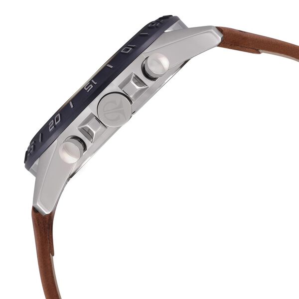 Titan Octane Blue Dial Chronograph Leather Strap watch for Men - image number 3
