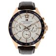 Tommy Hilfiger Quartz Chronograph White Dial Leather Strap Watch for Men - image number 0