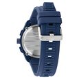 Tommy Hilfiger Quartz Chronograph Blue Dial Blue Silicone Strap Watch For Men - image number 2