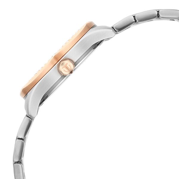 Titan Glamour Quartz Analog with Date Silver Dial Two Toned Stainless Steel Strap Watch For Women - image number 4