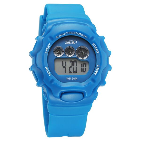 Zoop Pop Colour Digital Blue Dial Blue Plastic Strap Watch For Kids - image number 1