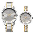 Titan Bandhan Eternal Pair Analog with Silver Dial Dual Tone Stainless Steel Strap Watch for Couples - image number 0