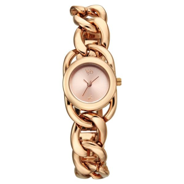 Vyb Diva By Fastrack Quartz Analog Rose Gold Dial Rose Gold Metal Strap Watch For Girls - image number 0