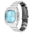 Vyb Pioneer By Fastrack Quartz Analog Blue Dial Silver Stainless Steel Strap Watch For Guys - image number 4