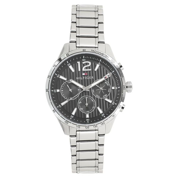 Tommy Hilfiger Quartz Multifunction Black Dial Metal Strap Watch for Men - image number 0