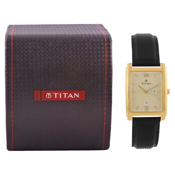 Titan Quartz Analog Champagne Dial Watch for Men - image number 4