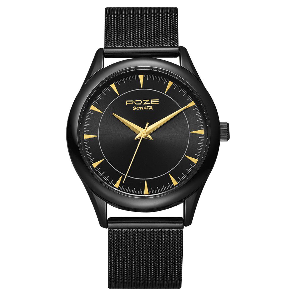 Sonata black watch shop