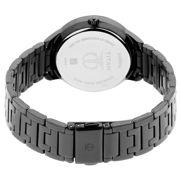 Titan Workwear Anthracite Dial Analog with Day and Date Stainless Steel Strap Watch for Women - image number 4