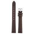 14 mm Brown Genuine Leather Strap for Women - image number 0