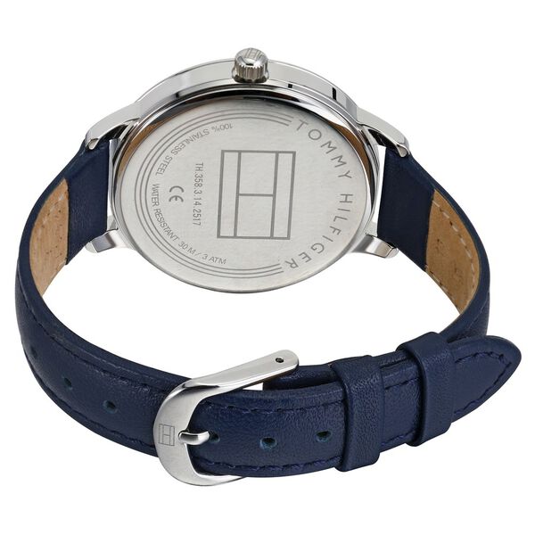 Tommy Hilfiger Quartz Analog Silver Dial Leather Strap Watch for Women - image number 4
