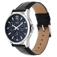 Xylys Swiss Multifunction Black Leather Strap Black Dial Watch For Men - image number 2