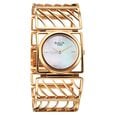 Titan Raga Ethereal Quartz Analog White Mother Of Pearl Dial Rose Gold Stainless Steel Strap Watch For Women - image number 2