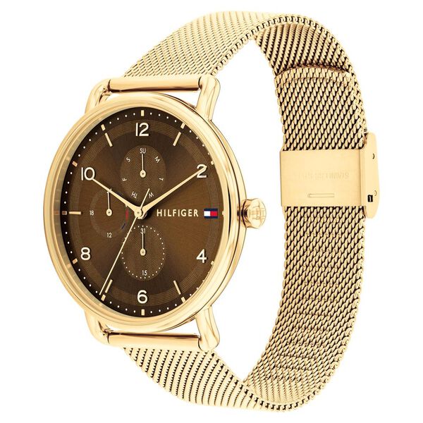 Tommy Hilfiger Quartz Multifunction Brown Stainless Steel Strap for Women - image number 1