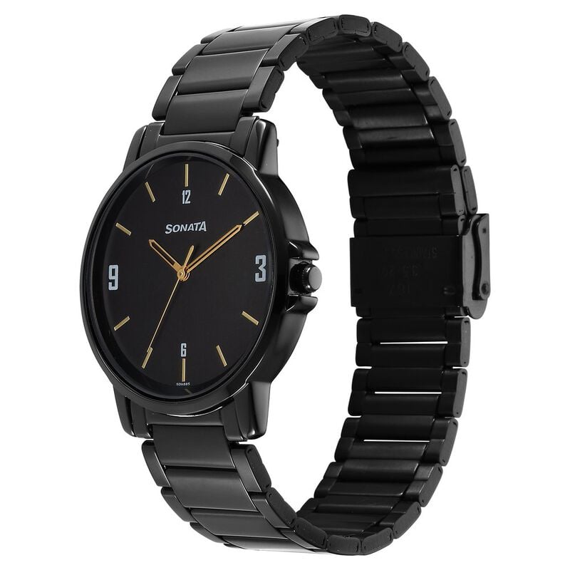 Sonata Quartz Analog Black Dial Watch for Men - image number 1