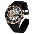 Kenneth Cole Automatic Black Dial Black Silicone Strap Watch For Men - image number 3