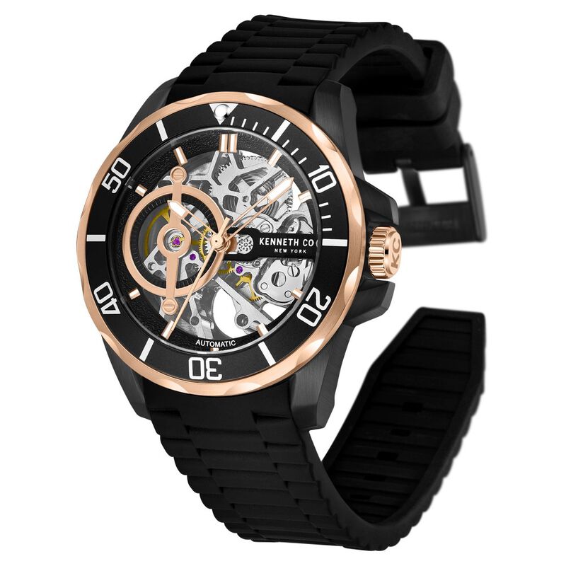Kenneth Cole Black Dial Automatic Watch for Men - image number 3