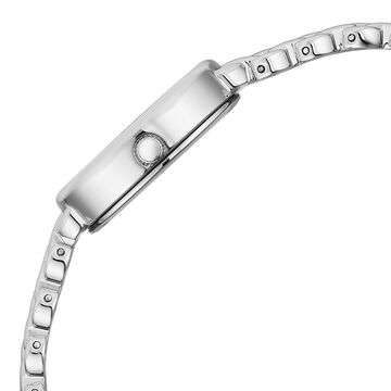 Titan Raga Spotlight Quartz Analog Pink Dial Silver Metal Strap Watch For Women
