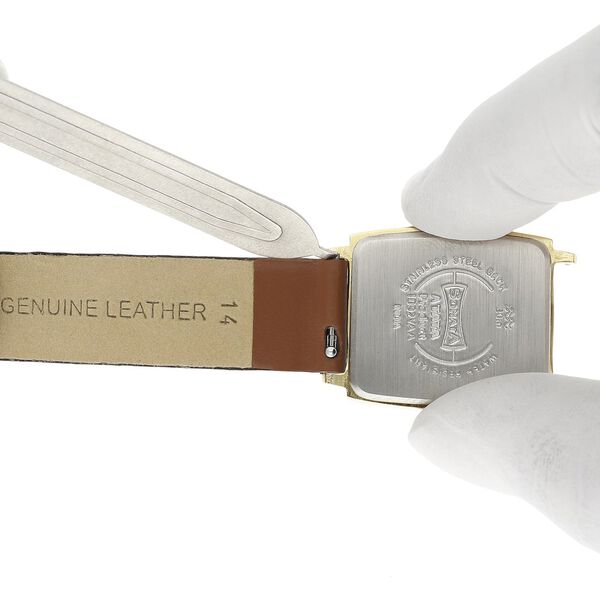 14 mm Brown Genuine Leather Strap for Women - image number 5