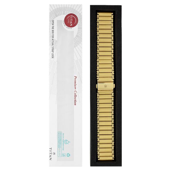 20 mm Golden Stainless Steel Straps for Men - image number 4