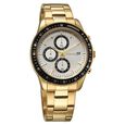 Sonata Chronos Quartz Analog with Date Silver Dial Golden Colour Stainless Steel Strap Watch For Men - image number 1