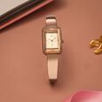 Vyb Diva By Fastrack Quartz Analog Pink Dial Metal Strap Watch For Girls - image number 0