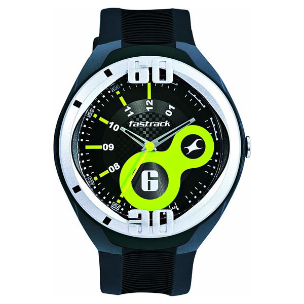 Fastrack Quartz Analog Black Dial Plastic Strap Watch for Guys - image number 0