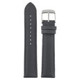 22 mm Grey Genuine Leather Strap for Men - image number 0