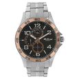 Titan Quartz Analog with Day and Date Black Dial Stainless Steel Strap Watch for Men