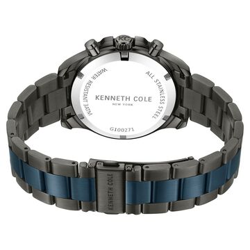 Kenneth Cole Quartz Chronograph Blue dial Stainless Steel Strap Watch for Men