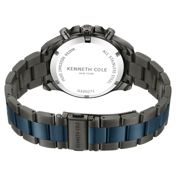 Kenneth Cole Quartz Chronograph Blue dial Stainless Steel Strap Watch for Men - image number 4