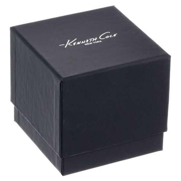 Kenneth Cole Quartz Analog Black Dial Leather Strap Watch for Men - image number 4