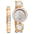 Titan Raga Power Pearls Quartz Analog Mother of Pearl Dial Rose Gold Metal Strap Watch For Women - image number 0