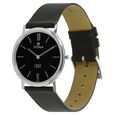 Titan Edge Quartz Analog Black Dial Black Leather Strap Watch For Men - image number 1