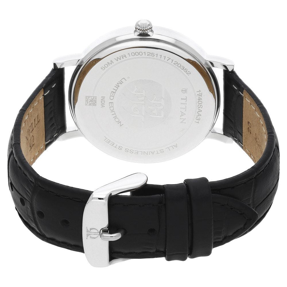 Buy Online Titan Forever Kolkata Mother of Pearl Dial Analog Leather Strap watch for Men 1740sl02 Titan