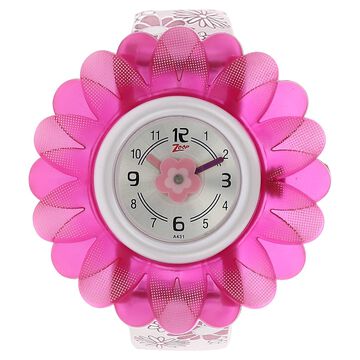 Zoop Analog Watch with Silver Dial & Multicoloured Strap for Girls Kids, from House of Titan