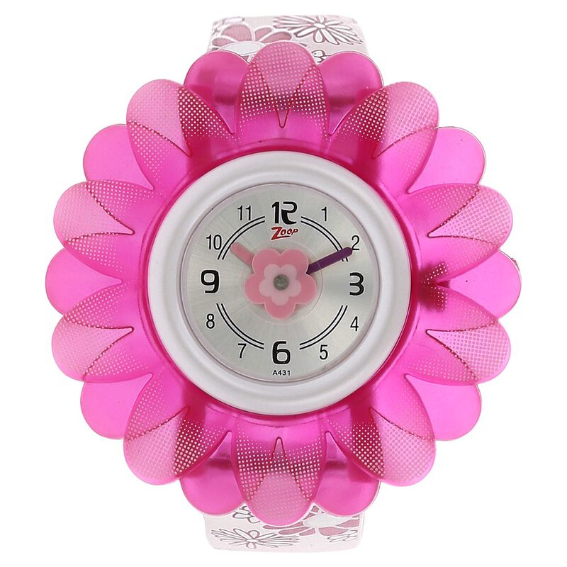 Zoop By Titan Quartz Analog Silver Dial Plastic Strap Watch for Kids