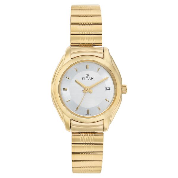 Titan Quartz Analog with Date Silver Dial Watch for Women - image number 0
