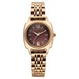 Titan Eminence Quartz Analog Red Dial Rose Gold Strap Watch For Women - image number 0