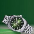 Sonata Poze Quartz Analog Green Dial Silver Color Metal Strap Watch For Men - image number 1