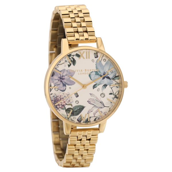 Olivia Burton Quartz Analog Multicoloured Dial Stainless Steel Strap Watch for Women - image number 0