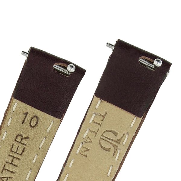 10 mm Brown Genuine Leather Strap for Women - image number 4